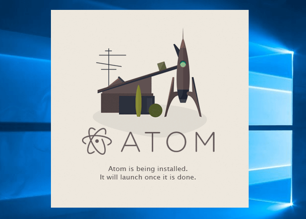 Atom　起動中